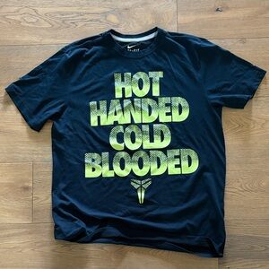 Nike Black and Neon Green Graphic Tee